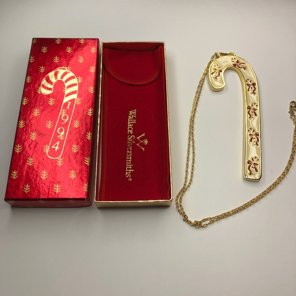 1994 Wallace Silversmiths candy cane - Picture 1 of 8